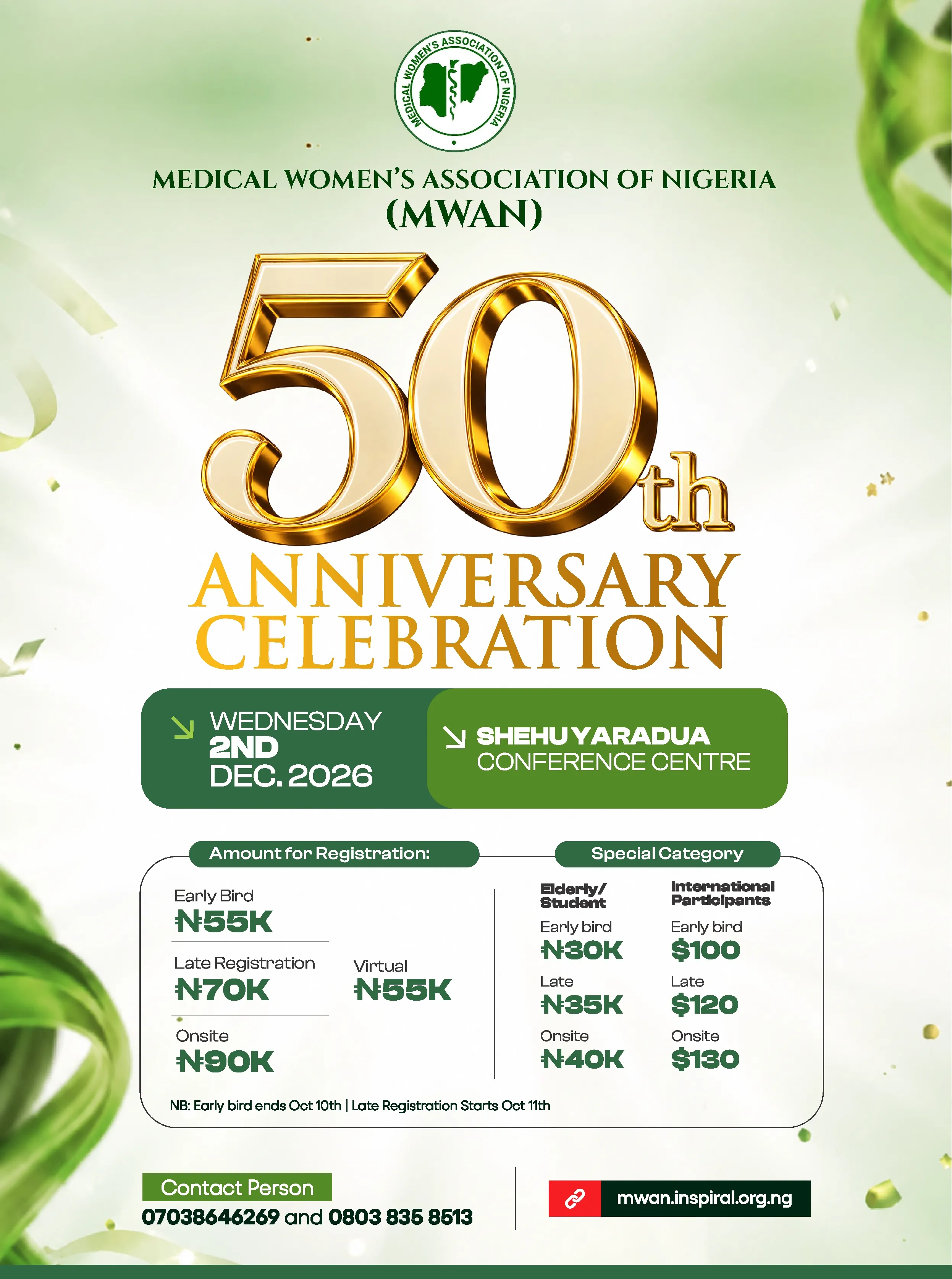 MWAN 50th Anniversary Flyer